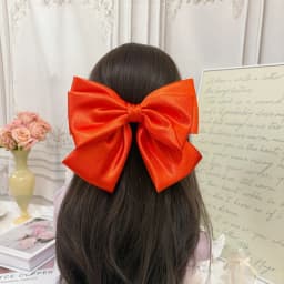 2026 Fashionable Stereo Hair Bow Hair Clip for Female Girls Three Layers of Satin Oversized Barrette Bow Hair Accessories