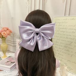 2026 Fashionable Stereo Hair Bow Hair Clip for Female Girls Three Layers of Satin Oversized Barrette Bow Hair Accessories