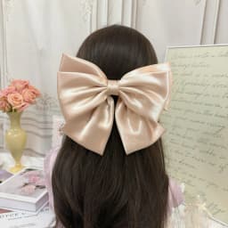 2026 Fashionable Stereo Hair Bow Hair Clip for Female Girls Three Layers of Satin Oversized Barrette Bow Hair Accessories