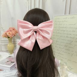 2026 Fashionable Stereo Hair Bow Hair Clip for Female Girls Three Layers of Satin Oversized Barrette Bow Hair Accessories