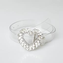New Fashion Heavy-duty Sparkling Heart-Shaped Glass Buckle Waist Belt for Women Cross-Border Best-Selling Item