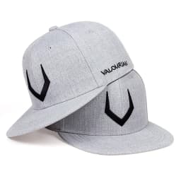 High quality Unisex Simple grey V 3D pierced Embroidery Bill Hip-Hop Hats Outdoor Adjustable Casual Baseball Caps Sunscreen Hat