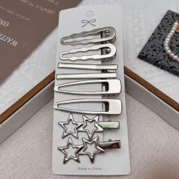 8Pcs Y2K Metal Hair Clips for Women Exquisite Duckbill Clip Girls Hairpins Side Bangs Barrettes Hairclip Girls Hair Styling Tool