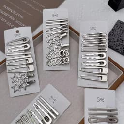 8Pcs Y2K Metal Hair Clips for Women Exquisite Duckbill Clip Girls Hairpins Side Bangs Barrettes Hairclip Girls Hair Styling Tool