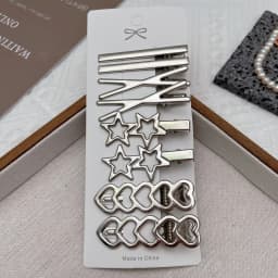 8Pcs Y2K Metal Hair Clips for Women Exquisite Duckbill Clip Girls Hairpins Side Bangs Barrettes Hairclip Girls Hair Styling Tool