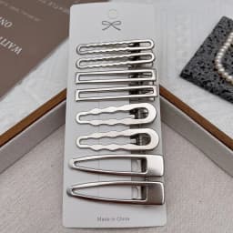8Pcs Y2K Metal Hair Clips for Women Exquisite Duckbill Clip Girls Hairpins Side Bangs Barrettes Hairclip Girls Hair Styling Tool