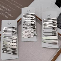 8Pcs Y2K Metal Hair Clips for Women Exquisite Duckbill Clip Girls Hairpins Side Bangs Barrettes Hairclip Girls Hair Styling Tool