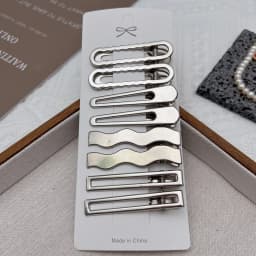 8Pcs Y2K Metal Hair Clips for Women Exquisite Duckbill Clip Girls Hairpins Side Bangs Barrettes Hairclip Girls Hair Styling Tool