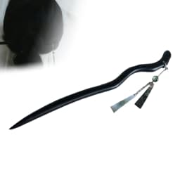 Retro Chinese Style Hairpin Elegant Gentle Simulated Wooden Tassel Hair Stick Hanfu Ru Skirt Hairstyle Accessories For Women