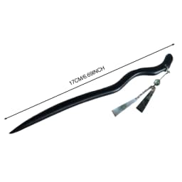 Retro Chinese Style Hairpin Elegant Gentle Simulated Wooden Tassel Hair Stick Hanfu Ru Skirt Hairstyle Accessories For Women