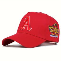 Unisex Gothic Letter A Embroidery Baseball Caps Spring and Autumn Outdoor Adjustable Casual Hats Hip Hop Hat Sunscreen Hat