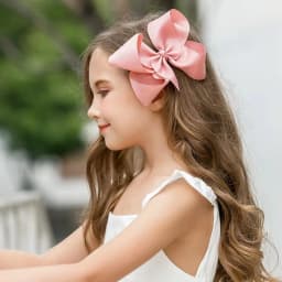 BABY BOWS 1Pcs 6inch Solid Colors Grosgrain Ribbon Hair Clips for Girls Large Hairpins Boutique Barrettes Kids Hair Accessories