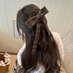 2025 Elegant Plaid Ribbon Bow Hairpins Women Girls Hair Clips Claw Barrettes Accessories Hairclip Headdress Headwear Ornament