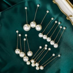 Fashion Pearl Hair Clip For Women Copper Wire Wrap Design Bridal Wedding Hairpin Simple Headpiece Hair Clip