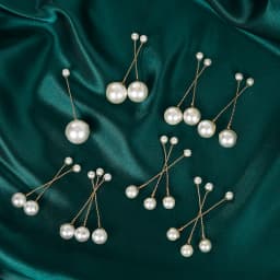 Fashion Pearl Hair Clip For Women Copper Wire Wrap Design Bridal Wedding Hairpin Simple Headpiece Hair Clip
