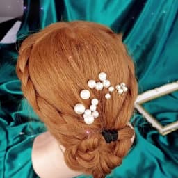 Fashion Pearl Hair Clip For Women Copper Wire Wrap Design Bridal Wedding Hairpin Simple Headpiece Hair Clip