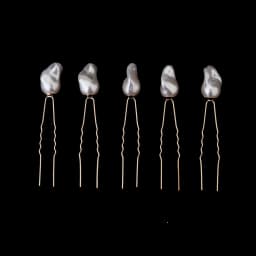 Fashion Pearl Hair Clip For Women Copper Wire Wrap Design Bridal Wedding Hairpin Simple Headpiece Hair Clip