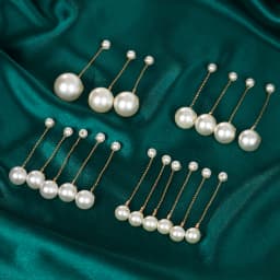 Fashion Pearl Hair Clip For Women Copper Wire Wrap Design Bridal Wedding Hairpin Simple Headpiece Hair Clip