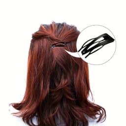 8Pcs Unique Snap Hair Clips 3 Prong Hair Clips Water Drop Metal Hairpins Monochrome Hair Barrettes Hair Accessories