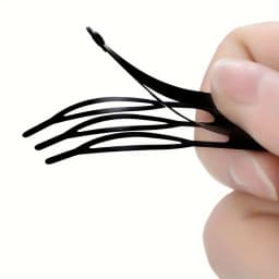 8Pcs Unique Snap Hair Clips 3 Prong Hair Clips Water Drop Metal Hairpins Monochrome Hair Barrettes Hair Accessories