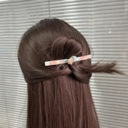 1PC Ladies Polychromatic Acetic Acid Tie One-Line Spring Clip Thin Hair Half Hair Special Holiday Gift Holiday
