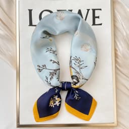 New Fashion Square Scarf Women Spring Summer Print Thin Sun Protection Neck Protection Tie Headband Versatile Scarves Party Gift