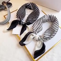 New Fashion Square Scarf Women Spring Summer Print Thin Sun Protection Neck Protection Tie Headband Versatile Scarves Party Gift