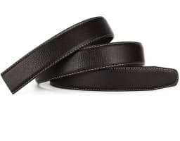 Belt No Buckle for Automatic Buckle PU Leather Belts Without Buckle for Men Women No Buckle 3.5cm Wide 150 160cm