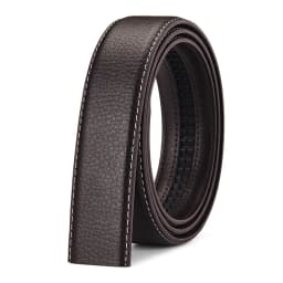 Belt No Buckle for Automatic Buckle PU Leather Belts Without Buckle for Men Women No Buckle 3.5cm Wide 150 160cm