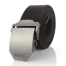 Fashion Men Canvas Belt Luxury Metal Buckle Jeans Belts for Men Waistband Army Military Tactical Belts Male Strap Black
