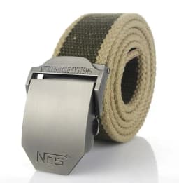 Fashion Men Canvas Belt Luxury Metal Buckle Jeans Belts for Men Waistband Army Military Tactical Belts Male Strap Black