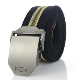 Fashion Men Canvas Belt Luxury Metal Buckle Jeans Belts for Men Waistband Army Military Tactical Belts Male Strap Black