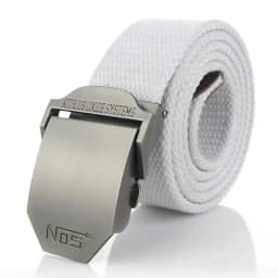Fashion Men Canvas Belt Luxury Metal Buckle Jeans Belts for Men Waistband Army Military Tactical Belts Male Strap Black