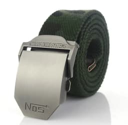 Fashion Men Canvas Belt Luxury Metal Buckle Jeans Belts for Men Waistband Army Military Tactical Belts Male Strap Black