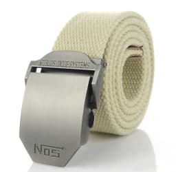 Fashion Men Canvas Belt Luxury Metal Buckle Jeans Belts for Men Waistband Army Military Tactical Belts Male Strap Black