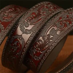 Men Genuine Leather Belt Luxury Gold Lion Metal Automatic Buckle Cowhide Belts for Men Jeans Waistband Male Strap Black