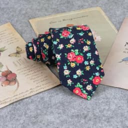 Floral New Cotton Neck Tie Beautiful Mens 6cm Dress Wedding Accessories Party Tuxedo Shirt Tie Gift Fashion Male Necktie Cravat