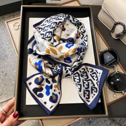 Shirt Decoration Sunscreen Silk Scarfs Female Hair Band Skinny Scarf NeckTies Women Bag Long Scarves Neckerchief Foulard Lady