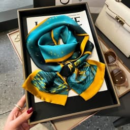 Shirt Decoration Sunscreen Silk Scarfs Female Hair Band Skinny Scarf NeckTies Women Bag Long Scarves Neckerchief Foulard Lady