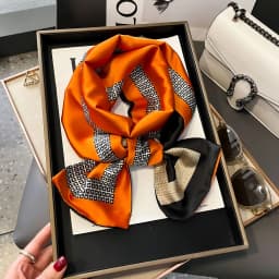 Shirt Decoration Sunscreen Silk Scarfs Female Hair Band Skinny Scarf NeckTies Women Bag Long Scarves Neckerchief Foulard Lady
