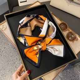 Shirt Decoration Sunscreen Silk Scarfs Female Hair Band Skinny Scarf NeckTies Women Bag Long Scarves Neckerchief Foulard Lady