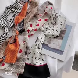 Shirt Decoration Sunscreen Silk Scarfs Female Hair Band Skinny Scarf NeckTies Women Bag Long Scarves Neckerchief Foulard Lady