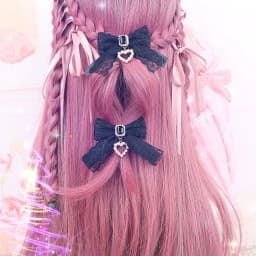 【1 Pair】 Lolita Hair Clips Lace Hair Accessories Pearl Accessories Girls' Items Y2K Accessories Hair Bows Girl Hairpin Cute Thing