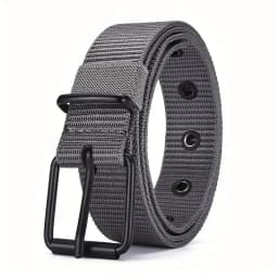 Men's Belt Porous Canvas Pin Buckle Leather Belt Outdoor Sports Belt Women's Trendy Eyelet Belt With Jeans Belt For Men Women