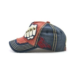 High Quality Fist Rivet Element Embroidery Cotton Adjustable Baseball Cap Hip Hop Hat Trucker Caps Dad Hats