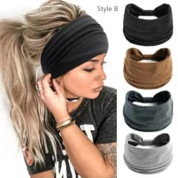 Bohemian European and American Sports Headband Women's Wide Yoga Elastic Running Hair Accessories Headw 1PCS