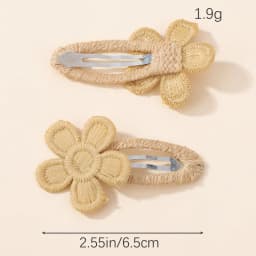 6Pcs Cute Baby Girl Hair Clips Daisy Flower Kids Hairpins Princess Barrette Child Hair Accessories Spring Korean Style Hairgrips