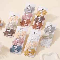6Pcs Cute Baby Girl Hair Clips Daisy Flower Kids Hairpins Princess Barrette Child Hair Accessories Spring Korean Style Hairgrips