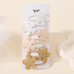 6Pcs Cute Baby Girl Hair Clips Daisy Flower Kids Hairpins Princess Barrette Child Hair Accessories Spring Korean Style Hairgrips