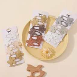 6Pcs Cute Baby Girl Hair Clips Daisy Flower Kids Hairpins Princess Barrette Child Hair Accessories Spring Korean Style Hairgrips